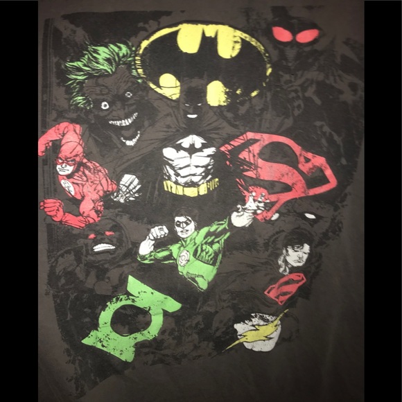 JUSTICE LEAGUE MENS SHIRT - Picture 1 of 7